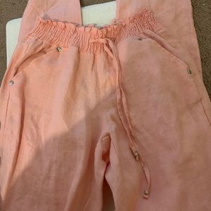 Pink pants. Very comfy and nice to wear